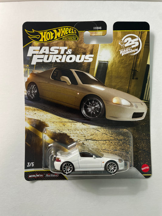 Hot Wheels 1/64 Fast & Furious Mix P 1994 Honda Del Sol White - JHW63 - Damaged Box