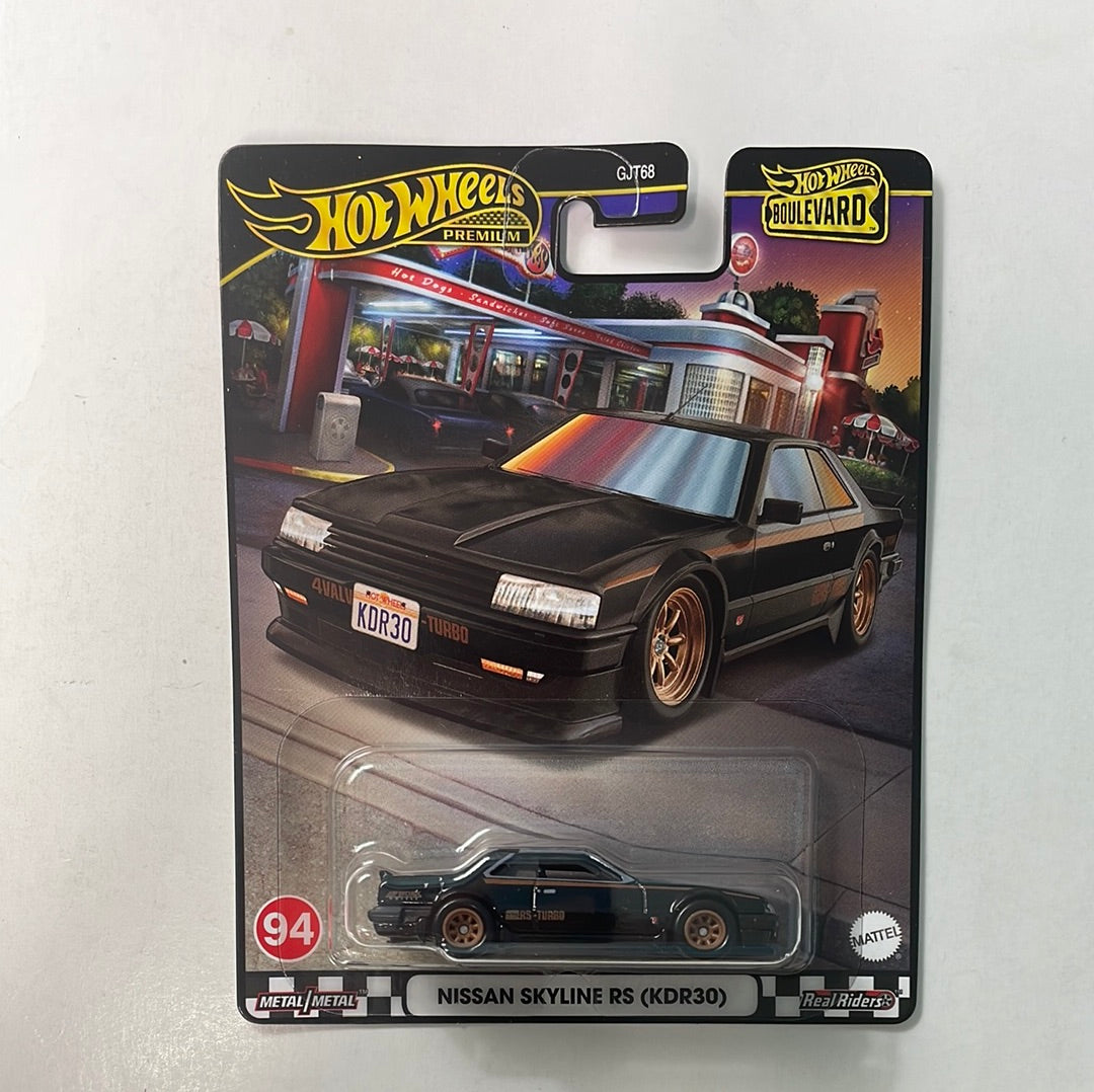 Hot Wheels 1/64 Boulevard Mix U Nissan skyline RS (KDR30) Black