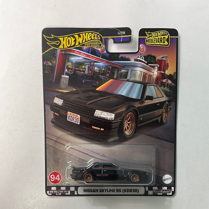 Hot Wheels 1/64 Boulevard Mix U Nissan skyline RS (KDR30) Black