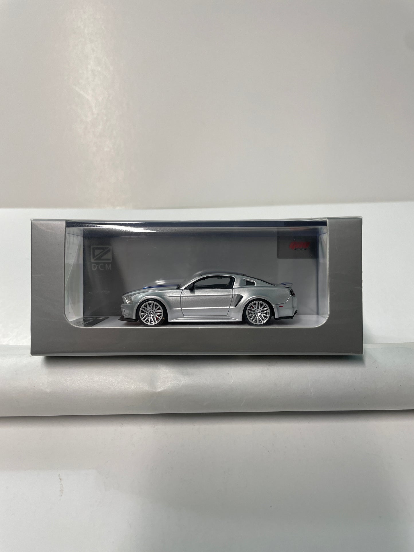 DCM 1/64 Ford Mustang GT 2014 Silver & Blue