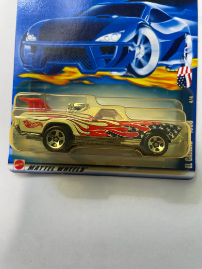 Hot Wheels 1/64 Chevrolet El Camino 1968 White & Red - Damaged Box