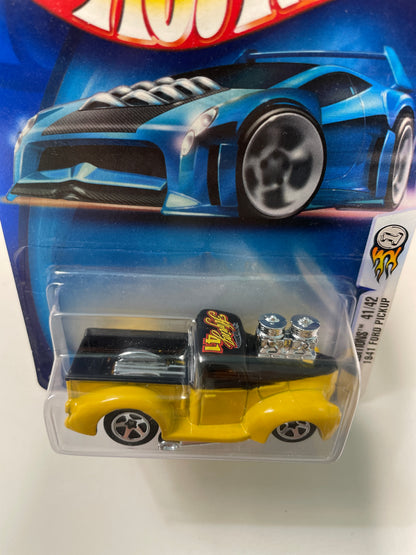 Hot Wheels 1/64 1941 Ford Pickup Yellow & Black - Damaged Box