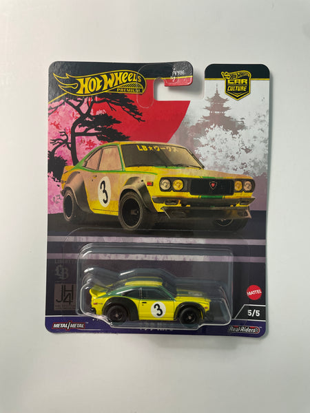 Hot Wheels 1/64 Car Culture Japan Historics 4 Mazda RX-3 Yellow