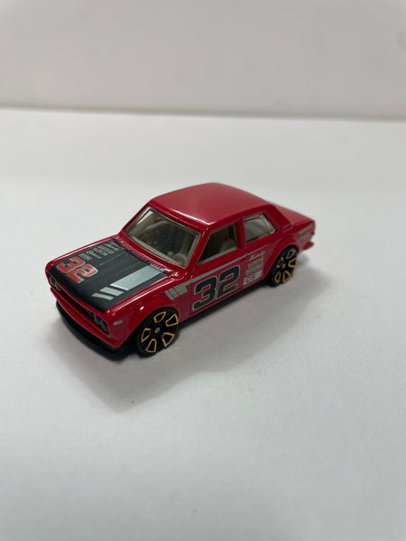 *Loose* Hot Wheels 1/64 Fast Than Ever Datsun 510 n32 Red ( Read Description )