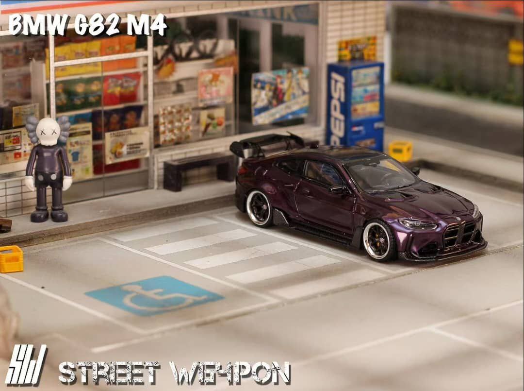 Street Weapon 1/64 BMW M4 Purple