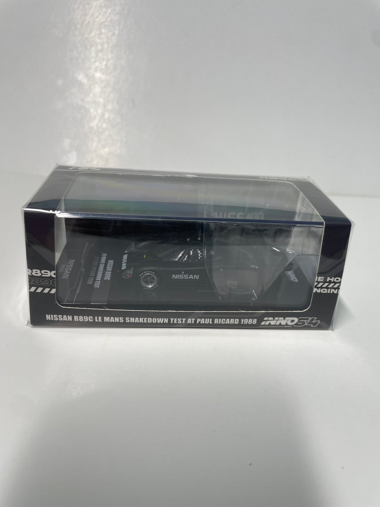 Inno64 1/64 Nissan R89C Le Mans Shakedown Test At Paul Ricard 1988 Black