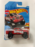 Hot Wheels 1/64 Ram 1500 Red & Black - Damaged Card
