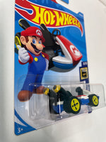 Hot Wheels 1/64 Mario Kart Standard Kart Black & Red