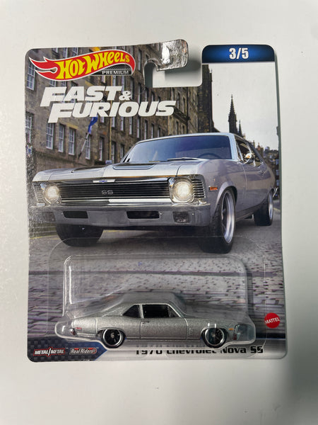 Hot Wheels 1/64 Fast & Furious 1970 Chevrolet Nova SS Silver