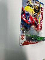 Hot Wheels 1/64 Transformers Corvette C7.R Green