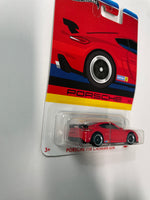 Hot Wheels 1/64 Porsche Series Porsche 718 Cayman GT4 Red