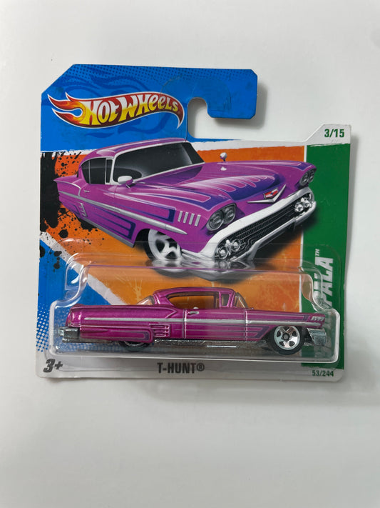 Hot Wheels 1/64 Treasure Hunt ‘58 Chevy Impala Short Card Purple