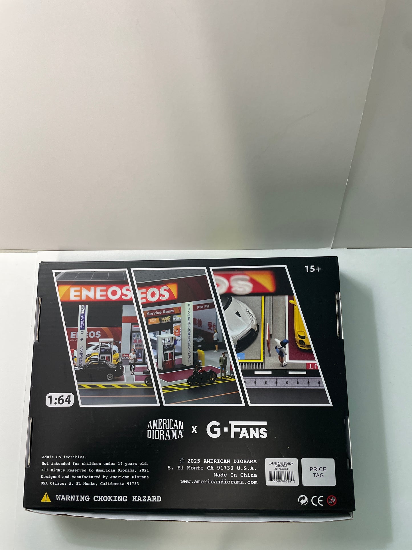 American Diorama x G-Fans 1/64 Japan Gas Station Eneos Diorama - AD-710038GF