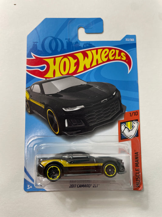 Hot Wheels 1/64 2017 Camaro ZL1 Black - Damaged Box