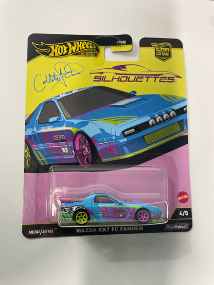 Hot Wheels 1/64 Car Culture Silhouettes Mazda RX7 FC Pandem Blue
