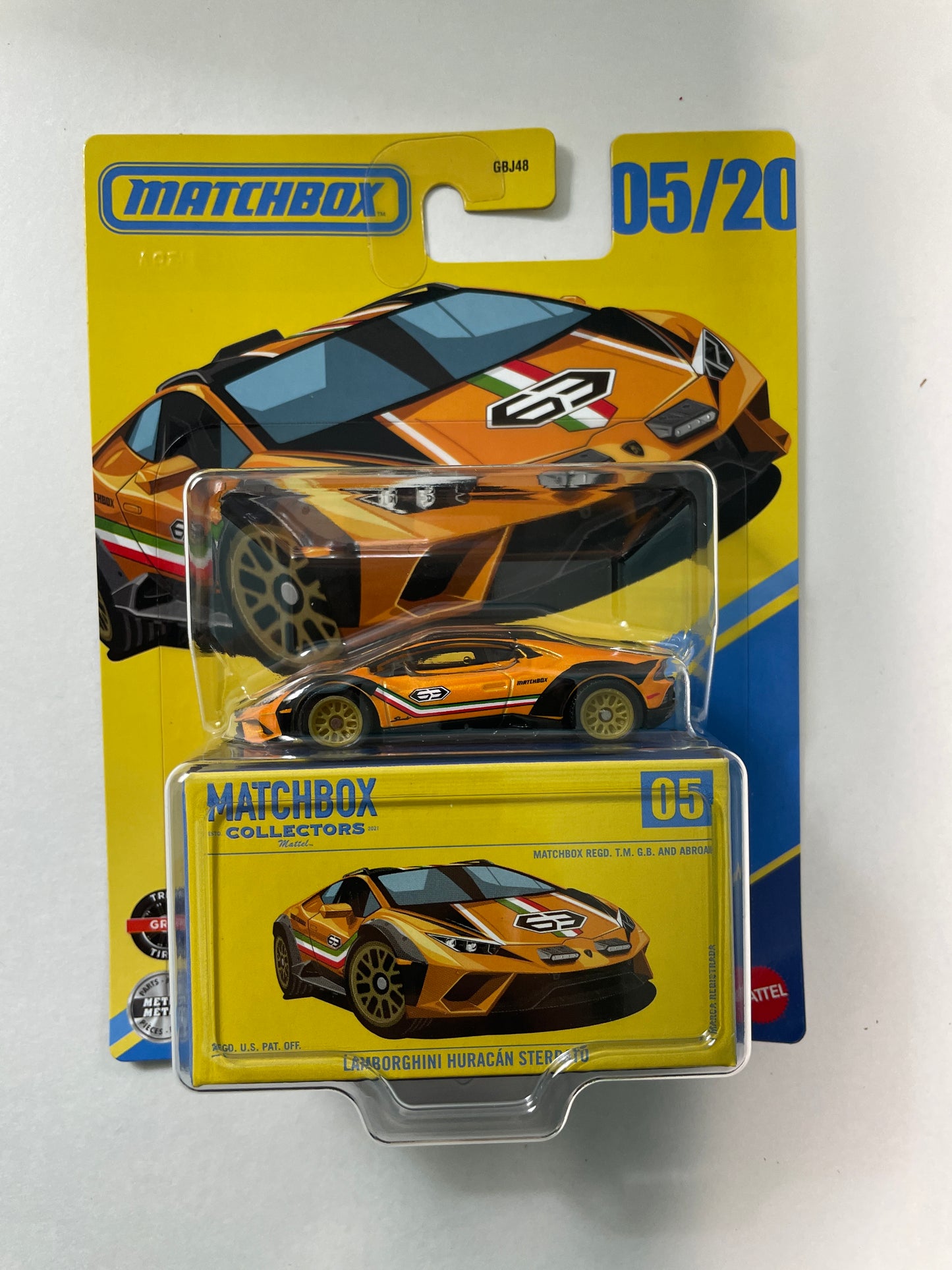 Matchbox Collectors 1/64 Lamborghini Huracan Sterrato Orange - JJW09 - Damaged Box
