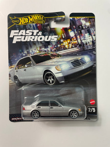 Hot Wheels 1/64 Fast & Furious 2024 Mix G Mercedes-Benz 500 SEL Silver