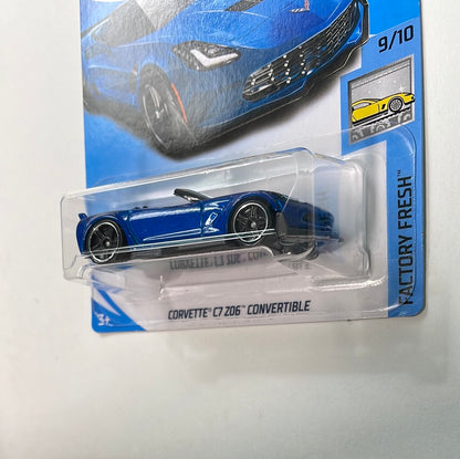Hot Wheels 1/64 Chevrolet Corvette C7 Z06 Convertible Blue