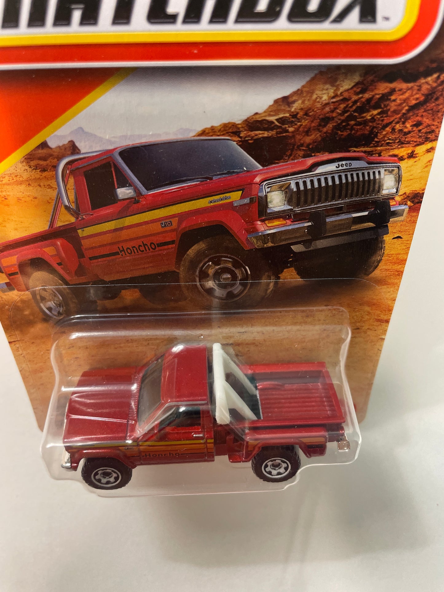 Matchbox 1/64 1980 Jeep J10 Stepside Red