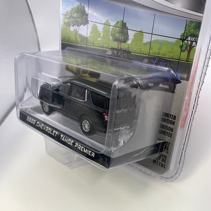 Greenlight 1/64 Showroom Floor 2022 Chevrolet Tahoe Premier Evergreen Grey Metallic