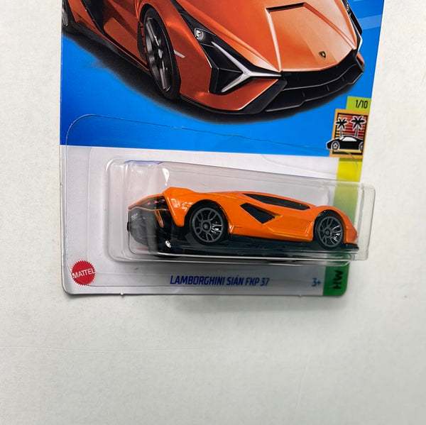 Hot Wheels 164 Lamborghini Sian Fkp 37 Orange Flipn Diecast 4491