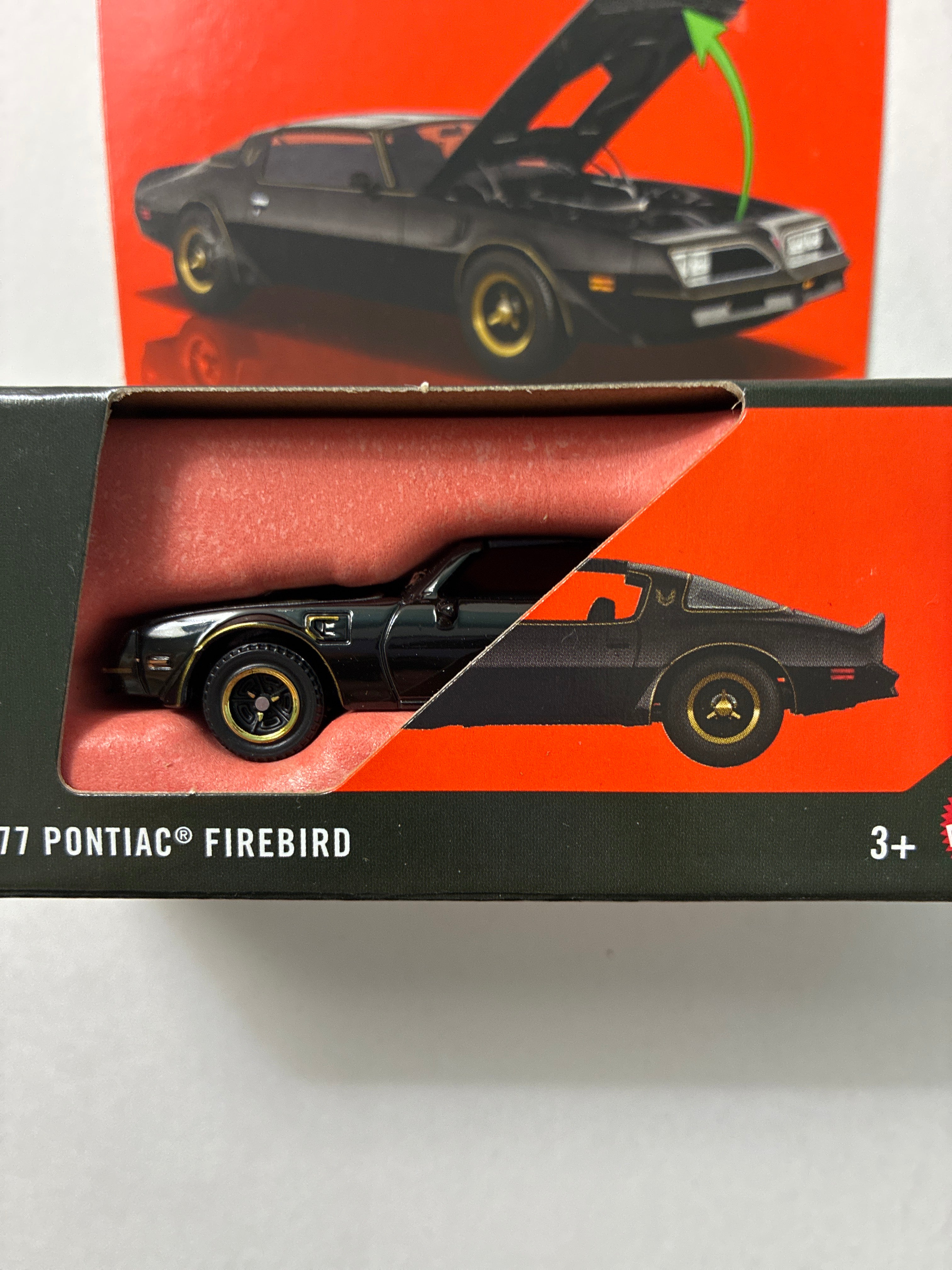 Matchbox 1/64 Moving Parts 1977 Pontiac Firebird Black - JHV29