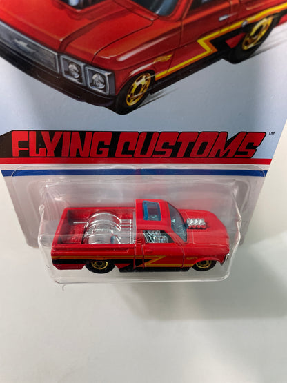 Hot Wheels 1/64 Flying Customs ‘72 Chevy Luv Red - Damaged Box