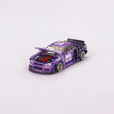 Mini GT x Kaido House 1/64 DGK Racing Squad Nissan Skyline GT-R (R34) Kaido Works x DGK V1 Purple