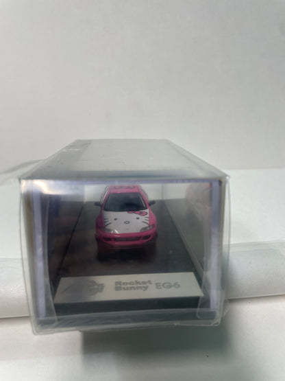Fuji 1/64 Rocket Bunny EG6 Honda Civic Pandem Hello Kitty Pink