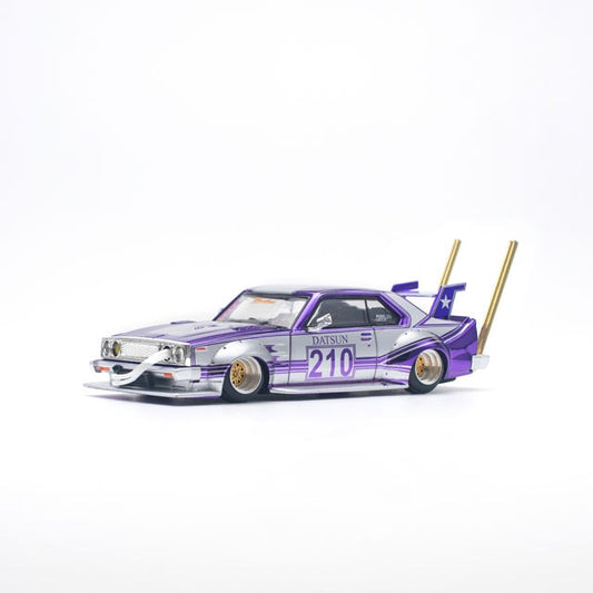 Pop Race 1/64 Nissan Skyline C210 Kaido Racer Bosozoku Style Purple
