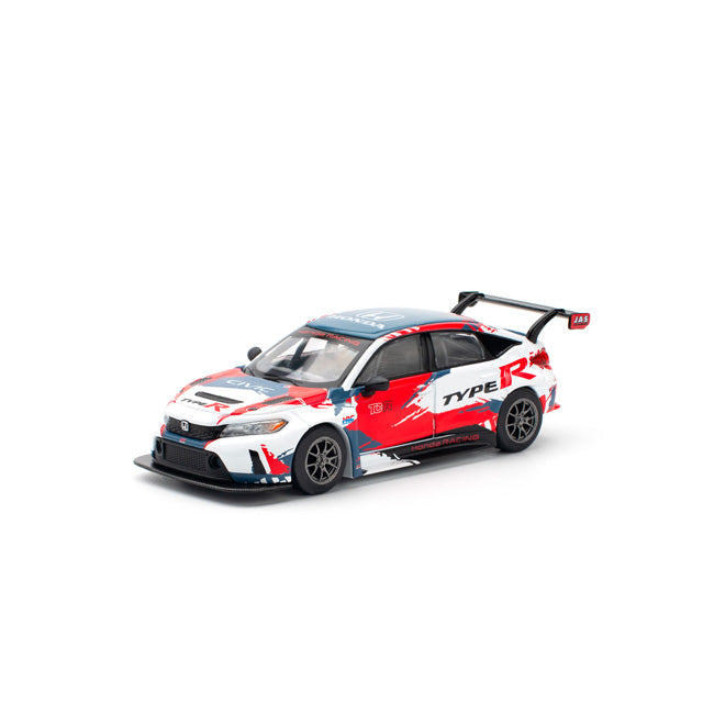 Pop Race 1/64 Honda Civic Type R TCR FL5 Presentation White - PR64-0153