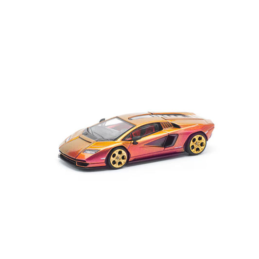 Pop Race 1/64 Lamborghini Countach LPI 800-4 Blu Hal Orange - PR64-0175