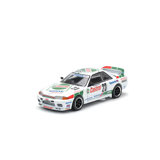 Pop Race 1/64 Nissan Skyline GT-R BNR32 #23 Macau Guia Race 1990 White - PR64-0194
