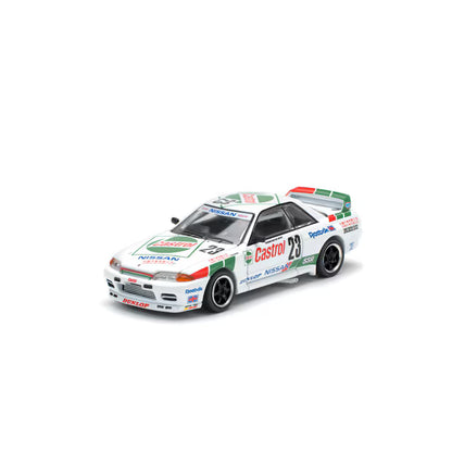 Pop Race 1/64 Nissan Skyline GT-R BNR32 #23 Macau Guia Race 1990 White - PR64-0194