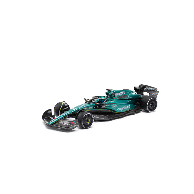 Pop Race 1/64 Aston Martin Aramco AMR23 #18 Black & Green - PR64-0234