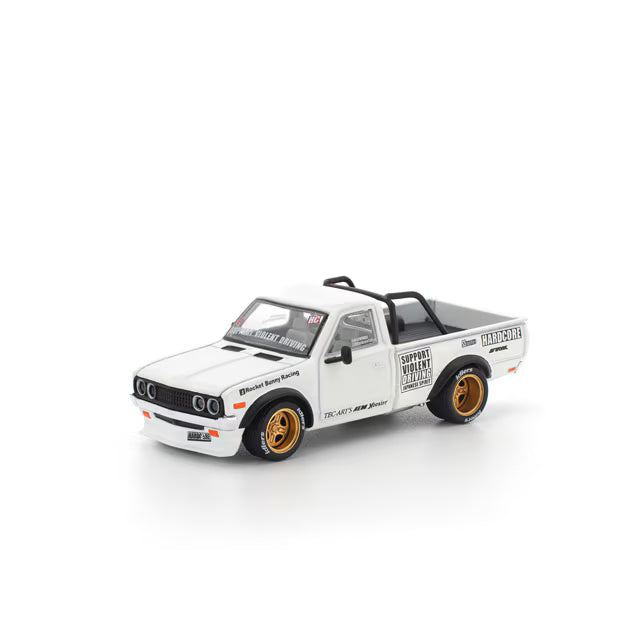 Pop Race 1/64 Pandem Datsun 620 White - PR64-0350