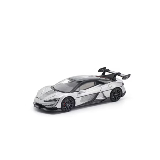 Pop Race 1/64 Yangwang U9 Silver - PR64-0442