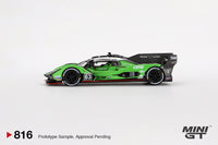 Mini GT 1/64 Lamborghini SC63 #63 2024 IMSA Sebring 12 Hrs Iron Lynx Green & Black