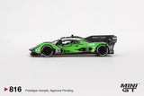 Mini GT 1/64 Lamborghini SC63 #63 2024 IMSA Sebring 12 Hrs Iron Lynx Green & Black