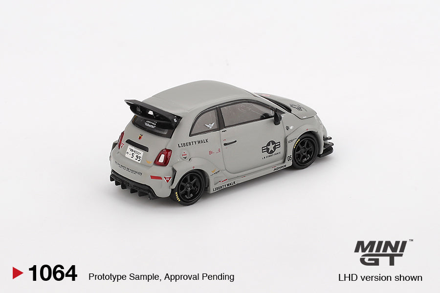 Mini GT 1/64 LB-WORKS x Abas Works Abarth 595 Fighters Grey - MGT01064