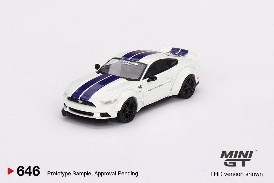 Mini GT 1/64 Ford Mustang GT LB-WORKS White