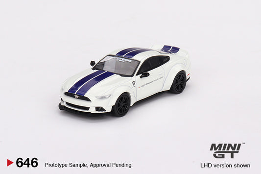 Mini GT 1/64 Ford Mustang GT LB-WORKS White