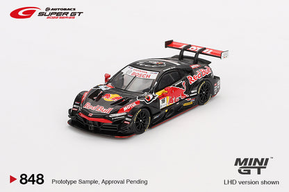 Mini GT 1/64 Autobacs Super GT Honda NSX-GT "TYPE S" GT500 #16 "Red Bull MOTUL MUGEN NSX-GT " TEAM Red Bull MUGEN 2022 SUPER GT SERIES Black