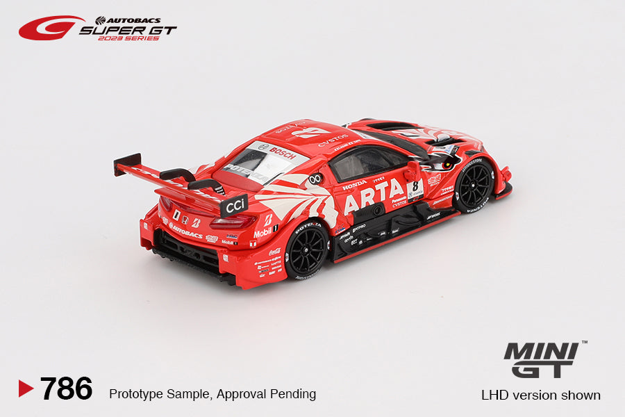 Mini GT 1/64 Honda NSX-GT "Type S" GT500 #8 "ARTA MUGEN NSX-GT " ARTA 2023 SUPER GT Series Red & White - MGT00786-BL