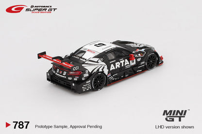 Mini GT 1/64 Honda NSX-GT "Type S" GT500 #16 "ARTA MUGEN NSX-GT " ARTA 2023 SUPER GT Series Black & White - MGT00787-BL