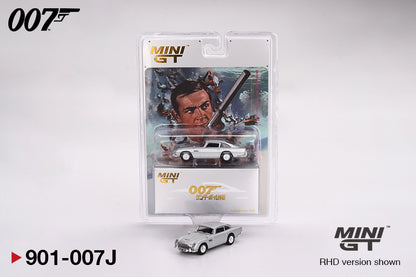 Mini GT 1/64 James Bond 007 Japan Blister Aston Martin DB5 “Thunderball” Silver - MGT00901-007J