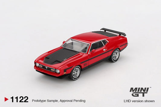 Mini GT 1/64 Ford Mustang Mach1 1971 Race Red - MGT01122