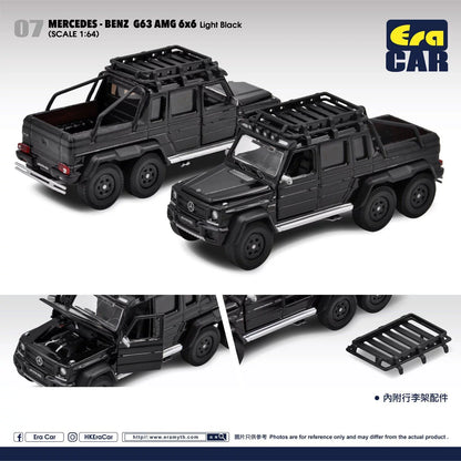 Era Car 1/64 n07 Mercedes-Benz G63 AMG 6X6 Light Black