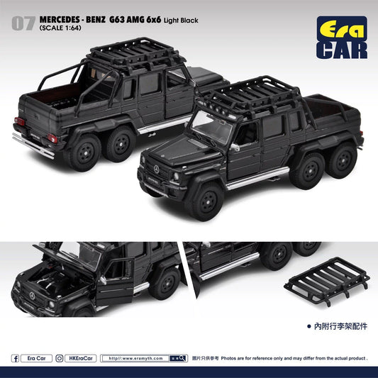 Era Car 1/64 n07 Mercedes-Benz G63 AMG 6X6 Light Black