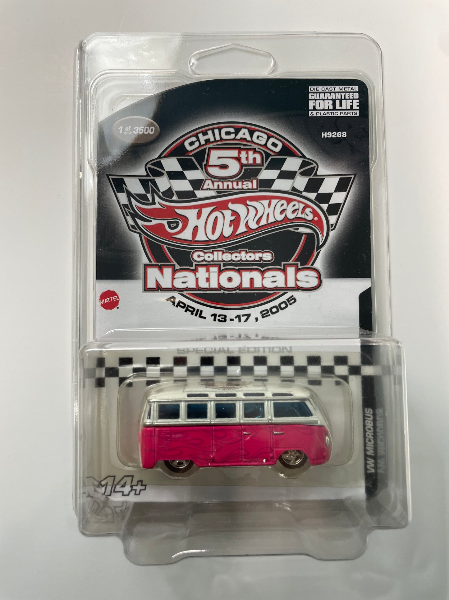 Hot Wheels 1/64 5th Annual Collectors Nationals Convention Chicago Volkswagen Microbus Pink